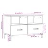 vidaXL TV Cabinet White 80x36x50 cm Engineered Wood