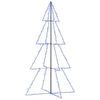 vidaXL Christmas Cone Tree | Blue | Metal | Large | Decorative Inlays