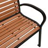 vidaXL Twin Garden Bench 251 cm Steel and WPC