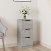 vidaXL Sideboard Concrete Grey 30x30x70 cm Engineered Wood