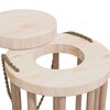 vidaXL Rabbit Hay Feeder &Oslash;15x25.5 cm Solid Wood Fir
