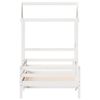 vidaXL Bed Frame with Roof without Mattress White 90x190 cm Single