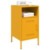 vidaXL Bedside Cabinets 2 pcs Mustard Yellow 36x39x68 cm Steel