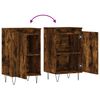 vidaXL Sideboards 2 pcs Smoked Oak 40x35x70 cm Engineered Wood