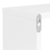 vidaXL Wall Cube Shelf 4 pcs White 80x15x26.5 cm Engineered Wood