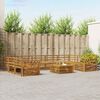 vidaXL Sofa Sets 10 pcs Natural Solid Acacia Wood