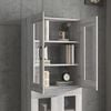 vidaXL Hanging Wall Cabinet Grey Sonoma 69.5x34x90 cm
