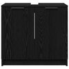 vidaXL Bathroom Cabinet Black Oak 64.5 x 33.5 x 59 cm Engineered Wood