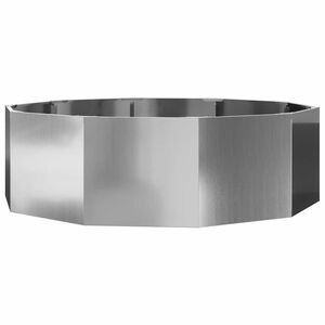 vidaXL Planter Silver 120 x 120 x 35 cm Galvanised Steel