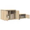 vidaXL Storage Cabinet 2 pcs Sonoma Oak 118 x 41 x 40 cm