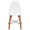 vidaXL Dining Chairs 2 pcs White Plastic