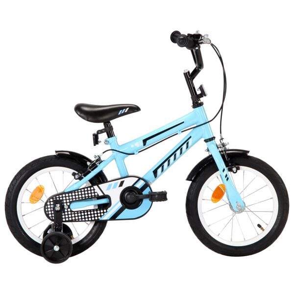 vidaXL Kids Bike 14 inch Black and Blue