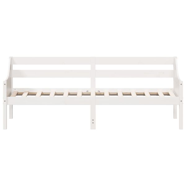vidaXL Day Bed without Mattress White 80x200 cm Solid Wood Pine