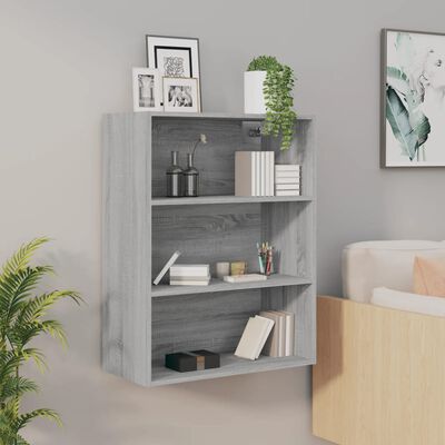 vidaXL Hanging Wall Cabinet Grey Sonoma 69.5x32.5x90 cm