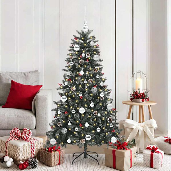 vidaXL Artificial Christmas Tree with 150 LEDs with Stand Green 150 cm