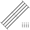 vidaXL Window Security Grille 175 x 60 cm Galvanized Steel