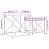 vidaXL Nesting Coffee Tables 2 pcs Grey Sonoma Engineered Wood