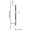 vidaXL Wall-mounted Cat Tree with Scratching Post Light Grey 142.5 cm