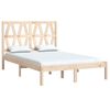 vidaXL Bed Frame without Mattress Solid Wood Double