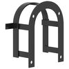 vidaXL Bridle Rack Wall Mounted Black Iron