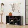 vidaXL Shoe Bench Grey 103x30x55 cm Engineered Wood