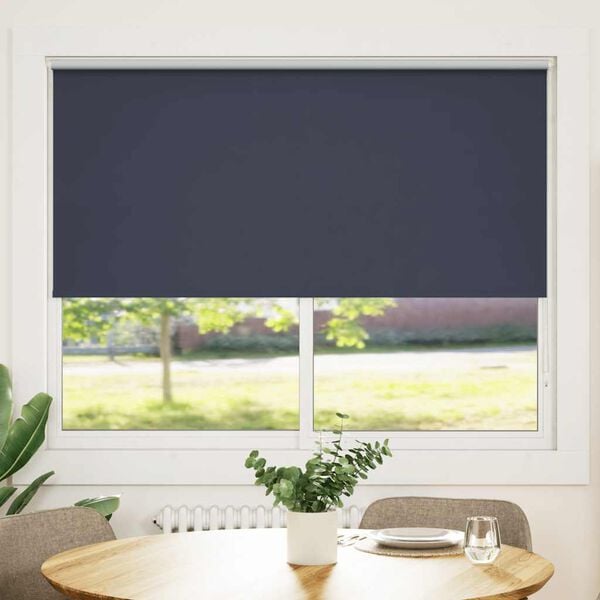 vidaXL Roller blind blackout 164.4x175 cm Fabric Width 160 cm marine