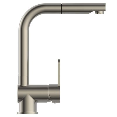 SCHÜTTE Sink Mixer with Pull-out Spray LONDON Low Pressure Stainless Steel Look