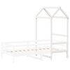 vidaXL Kids' Bed Roof White 118x70x176.5 cm Solid Wood Pine