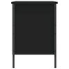 vidaXL Shoe Cabinet Black 69x35x50 cm Engineered Wood