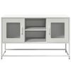 vidaXL TV Cabinet White 100.5x39x60.5 cm Steel
