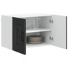 vidaXL Kitchen Cabinet with Storage Kalmar 2 pcs Black 60 x 31 x 40 cm
