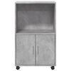 vidaXL Rolling&nbsp;Cabinet Concrete Grey 55x40x91 cm Engineered Wood
