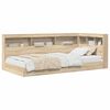 vidaXL Bookcase Bed with Shelf Sonoma Oak 75 x 190 cm Engineered Wood