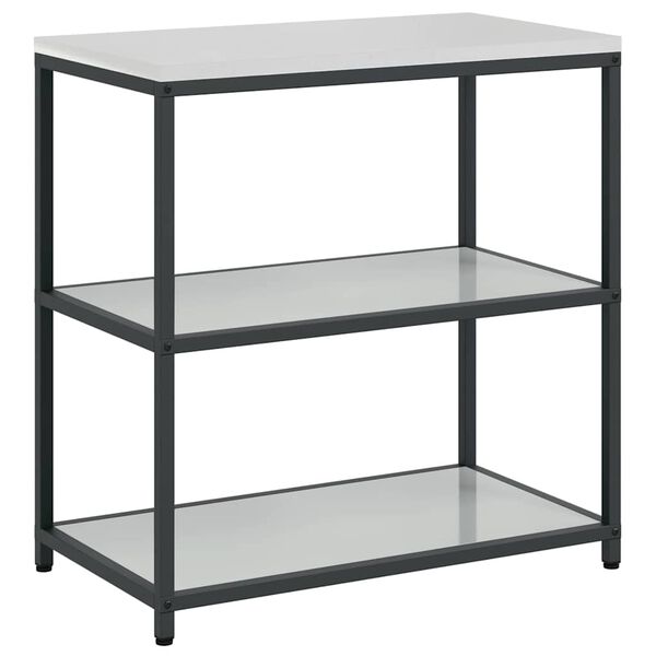 vidaXL Kitchen Storage with Shelf Silver 90 x 50 x 92 cm Steel