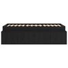 vidaXL Bed Frame with Drawer Black Oak 90 x 190 cm Engineered Wood