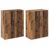 vidaXL Wall-Mounted Cabinet 2 pcs Old Wood 69.5 x 34 x 90 cm