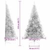 vidaXL Artificial Pre-lit Christmas Tree Silver 210 cm PET