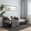 vidaXL Pull-out Sofa Bed Frame without Mattress Black Metal 90x200 cm