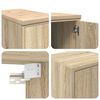 vidaXL Garage Cabinets 2 pcs Sonoma Oak Engineered Wood