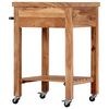 vidaXL Kitchen Trolley 58x58x89 cm Solid Acacia Wood