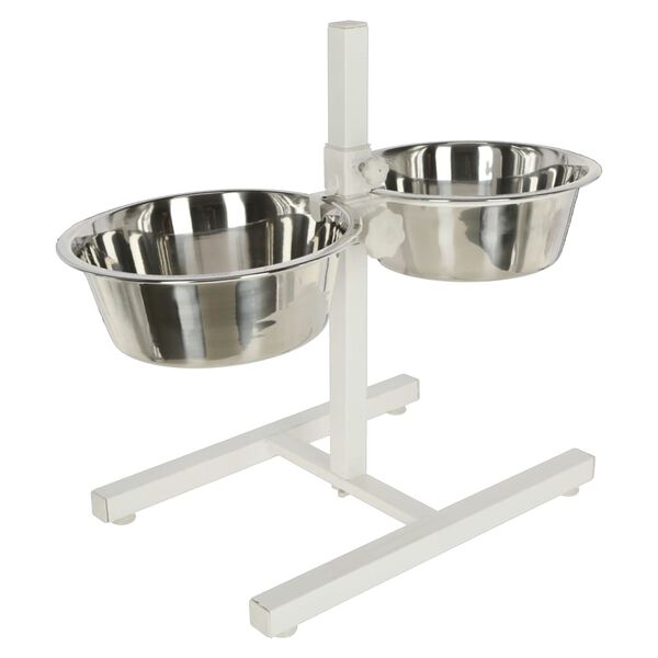 Kerbl Pet Feeder With Stand 2x2.8 L 43 cm White