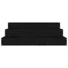 vidaXL Planter Black 78x78x27 cm Solid Wood Pine