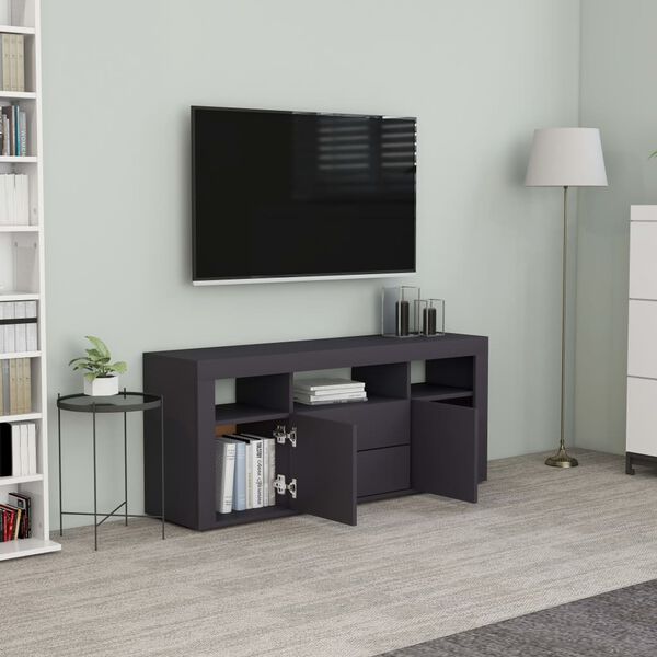 vidaXL TV Cabinet Grey 120x30x50 cm Engineered Wood