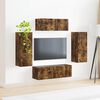 vidaXL TV Cabinet Set 4 pcs Smoked Oak Engineered Wood