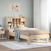 vidaXL Bed Frame without Mattress 75x190 cm Small Single Solid Wood Pine