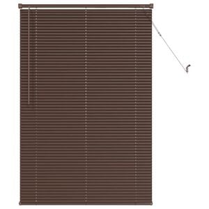 vidaXL Venetian Blind Manual Dark Brown with Pattern 150 x 100 cm PVC