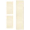 vidaXL Bed Carpets Shaggy High Pile 3 pcs Cream