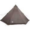 vidaXL Family Tent Tipi 8-Person Brown Waterproof