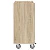 vidaXL Golf Cabinet with Wheel Plain Sonoma Oak 65 x 45 x 98 cm