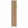 vidaXL Highboard 2 pcs Artisan Oak Engineered Wood and Glass